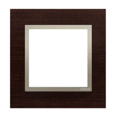 Rama simpla de lemn IP20/IP44(a se folosi cu DUN1 pentru IP44), wenge auriu