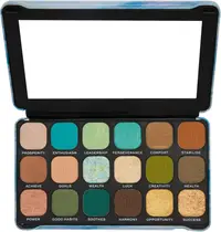 Makeup Revolution Forever Flawless - Paletă de farduri Aventurine, 18 culori