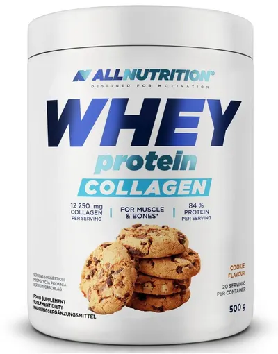 AllNutrition Whey Protein Collagen, biscuiți, 500 g