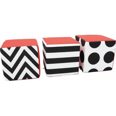 Set 3 cuburi senzoriale Contrast 101665