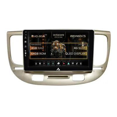 Navigatie Kia Rio (2006-2011), Android, A-Octacore 4GB RAM + 64GB ROM, 9 Inch - AD-BGA9004+AD-BGRKIT232