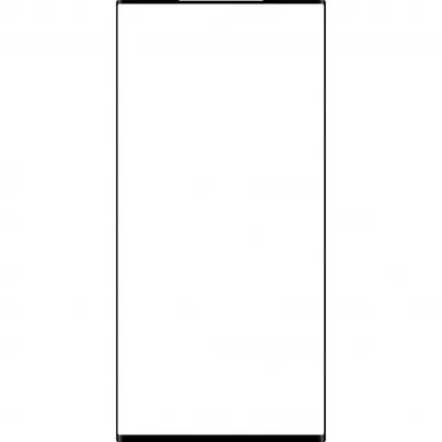 Geam Ecran + Edge Glue / OCA Forward Guard pentru Samsung Galaxy S22 Ultra 5G S908, Negru