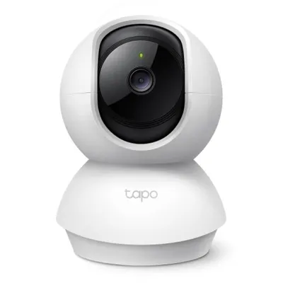 Pan/Tilt Home Security Wi-Fi Camera SPEC: 1080p, 2.4 GHz, Horizontal 360º FEATURE: Pan/Tilt, Smart Detection and Notifications (
