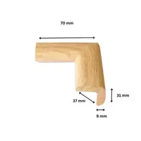 Protectie colturi Car Boy Safety din spuma culoarea lemnului deschis 37x70x31x9 mm