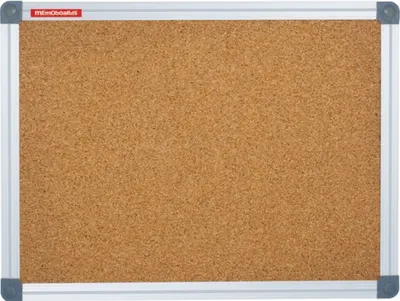 Placă de plută cu ramă de aluminiu Memoboards - 90 x 120 cm