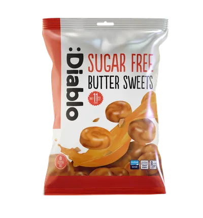 Drosuri fara zahar cu unt, 75g, Diablo