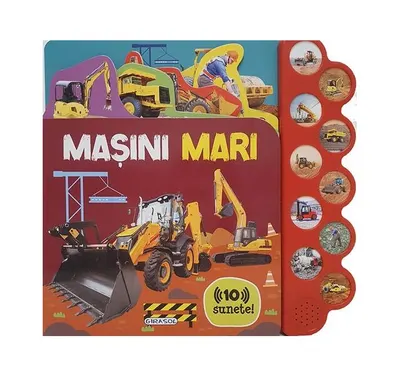 10 sunete - Mașini mari - Hardcover - ***
