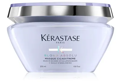 Masca ultra-hidratanta pentru par blond decolorat Masque Cicaextreme Blond Absolu, 200ml, Kérastase