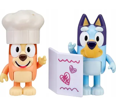 Set 2 figurine - Bluey - Fancy Restaurant
