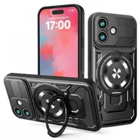Husa pentru Apple iPhone 17, Techsuit, RuggedCam, Neagra