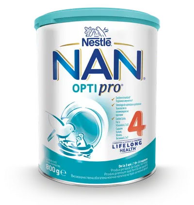 Lapte praf NAN 4 Optipro, 800g, Nestle