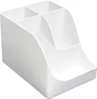 Organizator de birou Exacompta Autentik - Cu 5 compartimente, alb