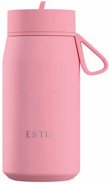 Sticlă termică cu mâner Estia Pulse - Rose, 360 ml