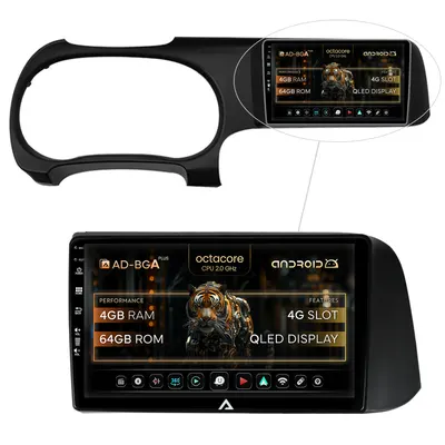 Navigatie Hyundai I10 (2020+), Android, A-Octacore 4GB RAM + 64GB ROM, 9 Inch - AD-BGA9004+AD-BGRKIT221