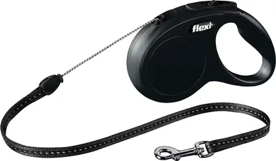 Lesa Flexi Snur Classic S 5 m /12 kg Negru 11781