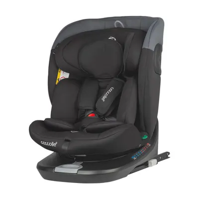 Scaun auto rotativ, Coccolle Atira, iSize 40-150 cm, Diamond Black