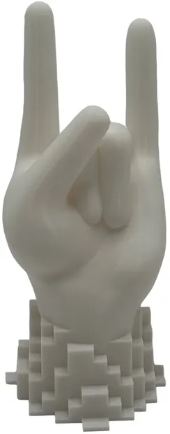 Print 3D 3D Morph Lab - Suport pentru controler, manual, înalt, alb