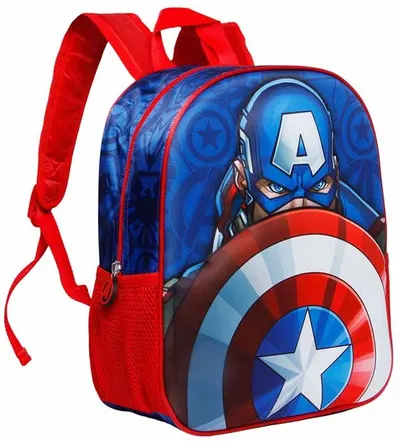 Ghiozdan pentru gradiniță Karactermania Capitan America - Patriot, 3D