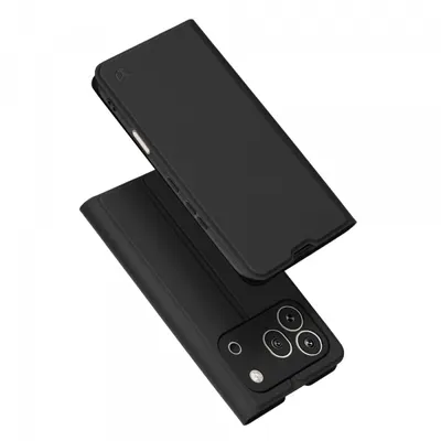 Husa pentru Honor 600 Pro, Techsuit, Magskin Book, Neagra