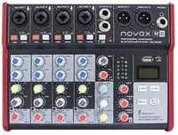 Mixer audio Novox - M6 MKII, negru/roșu
