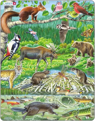 Puzzle 45 piese - Maxi - Nordic Forest