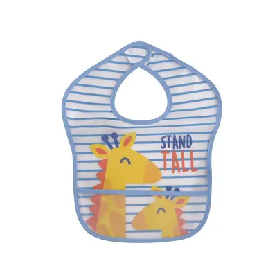 Set 2 bavete impermeabile peva 28,5 x 36 cm inchidere cu banda velcro baietei