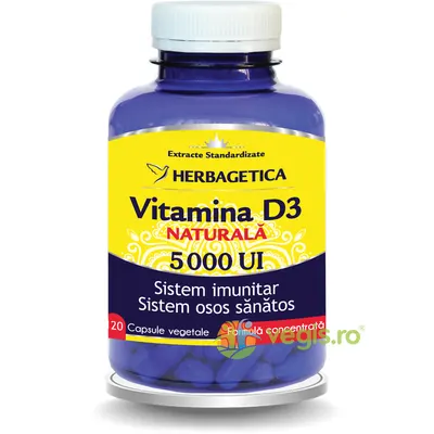 Vitamina D3 Naturala 5000 U.I 120cps