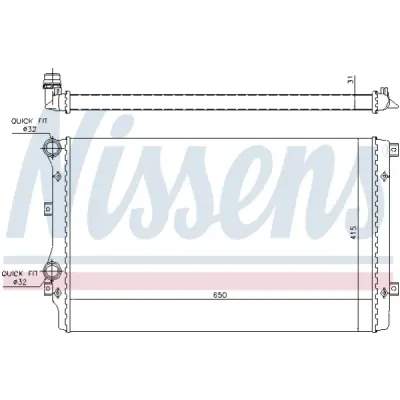 Radiator, racire motor NISSENS 65280A