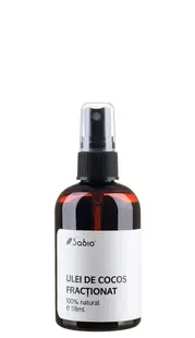 Ulei de cocos fractionat, 118ml, Sabio
