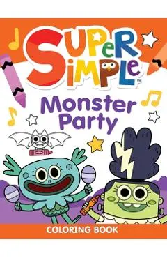 Super Simple Monster Party Coloring Book -