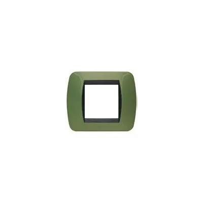 Placa ornament 2 module Verde Bticino Living