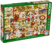 Puzzle Eurographics de 1000 piese – Felicitari clasice de Craciun