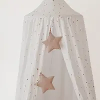 Ghirlanda catifea stelute, Little Amy, Bej deschis, 200 cm