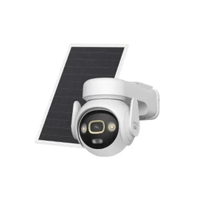 Camera supraveghere exterior PT 4G/WiFi cu panou solar IMOU AOV PT IPC-SA7E-T-5M0T3/FSP008, 8MP, 3.6 mm, IR 20 m, acumulator 15000 mAh, sirena, lumina alba, microfon si difuzor, slot card