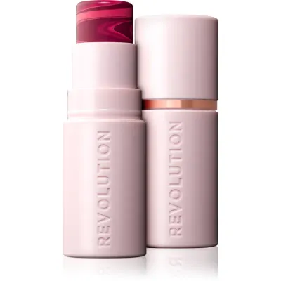 Revolution Skin Silk Blush Stick blush cremos stick culoare Berry Pink Marble 4.5 g