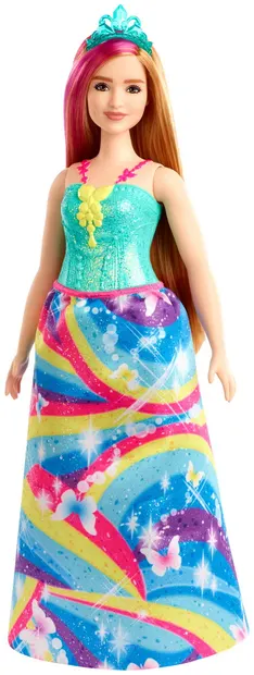 Papusa - Barbie Dreamtopia - Printesa cu coronita albastra