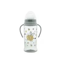 Biberon anticurgere cu manere, tetina lata, protejeaza gingiile, 6 luni+, 360 ml, My Friend Iceberg Green