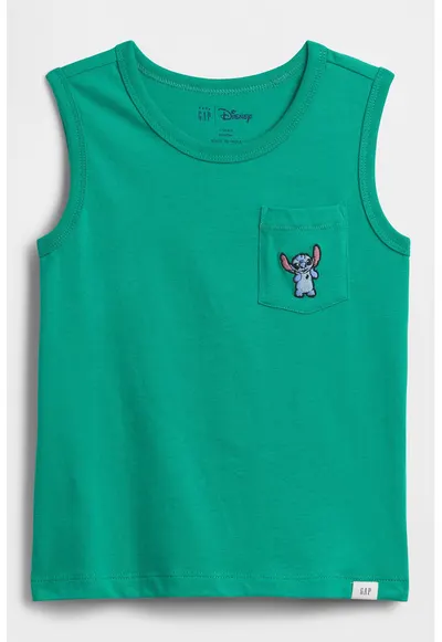 Tricou cu imprimeu pe piept - Verde turcoaz