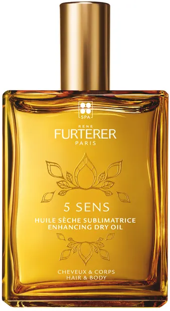 René Furterer 5 Sens Ulei uscat satinat pentru par și corp, 100 ml
