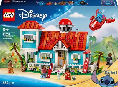 Constructor LEGO Disney - Casă de plajă a lui Lilo și Stitch(43268)
