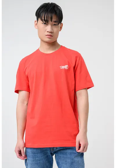Tricou cu logo Austin - Caramiziu