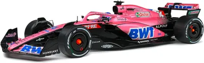 Model de colecție SOLIDO Curse: Mașini - Alpine A522 F. Alonso Pink Bahrein Grand Prix (2022)