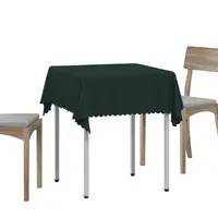 vidaXL Țesătură pentru masă Dreptunghiular Verde închis 140 x 140 cm