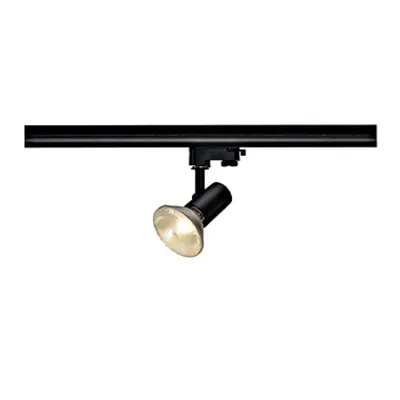 E27 SPOT, black, max. 75W, incl. 3-faze adaptor