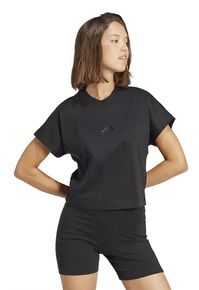 Tricou din bumbac cu logo ALL SZN - Negru