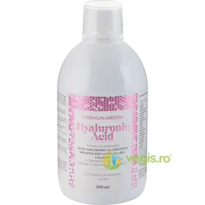Aronia Hyaluronic Acid 120mg (Formula Avansata pentru Piele, Buze si Riduri) 500ml
