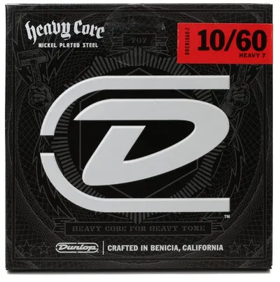 Corzi de chitară electrică Jim Dunlop - DHCN1060-7, Heavy Core, 10-60