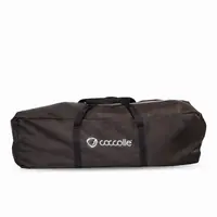 Patut Coccolle Siesta Roz pliabil cu bara cu jucarii, masuta de infasat, saltea, usita de acces cu fermoar