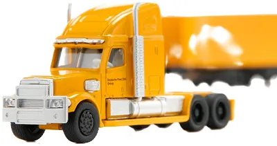 Mașinuță din metal Siku Super - Tir cu 2 remorci, Freightliner, 1:87