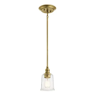 Lampa suspendata Waverly 1 Light Mini Pendant – Natural Brass